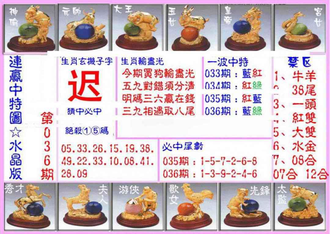 036期连赢中特图（水晶版）[图]
