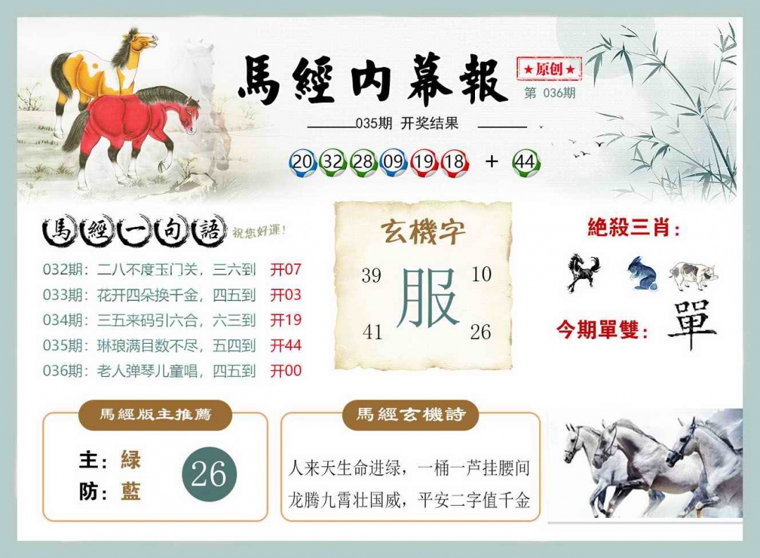 036期马经内幕报[图]
